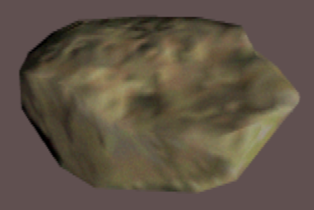 Another view of the above potato-shaped rock mesh.