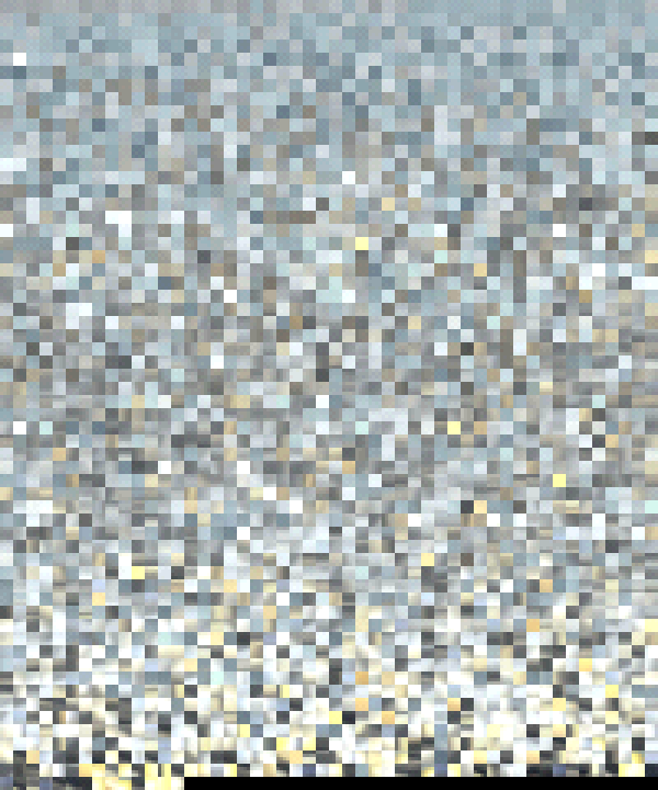 The roughly 3000 codebook blocks used in our example frame. They seem to be ordered by contrast but I don’t know why. Magnified by 3x to make the 4x4 pixel blocks easier to see.